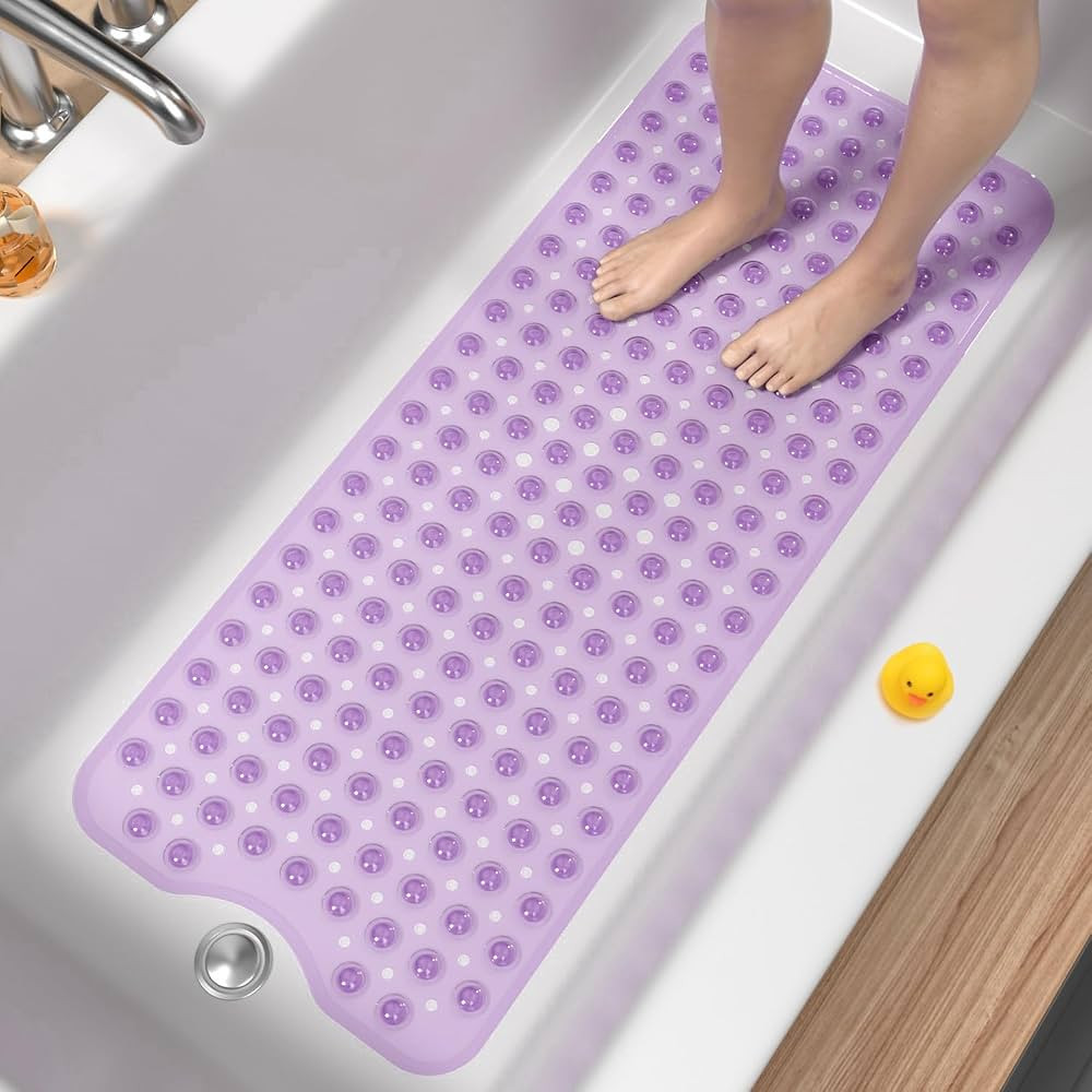 HITSLAM Bath Mat for Tub, Non Slip Bathtub Mat, 101x40cm Extra Long Bath Tub Mat, Machine Washabl... | Amazon (CA)