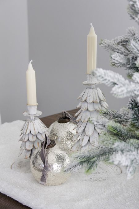 Mercury glass ornaments Christmas tree candle holder 

#LTKGiftGuide #LTKHoliday #LTKhome