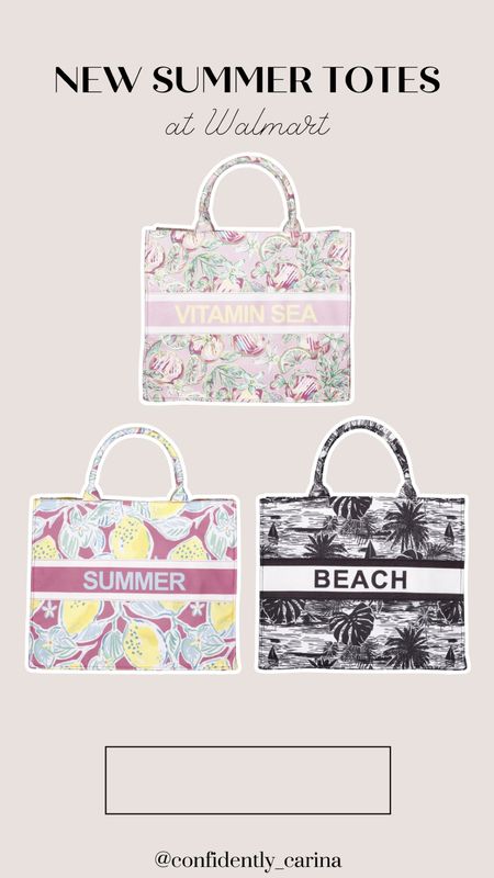 Obsessed with these new totes at Walmart! I love the patterns on them and they’re so cute for pool days and all the summer fun☀️

#LTKFindsUnder50 #LTKSwim #LTKItBag