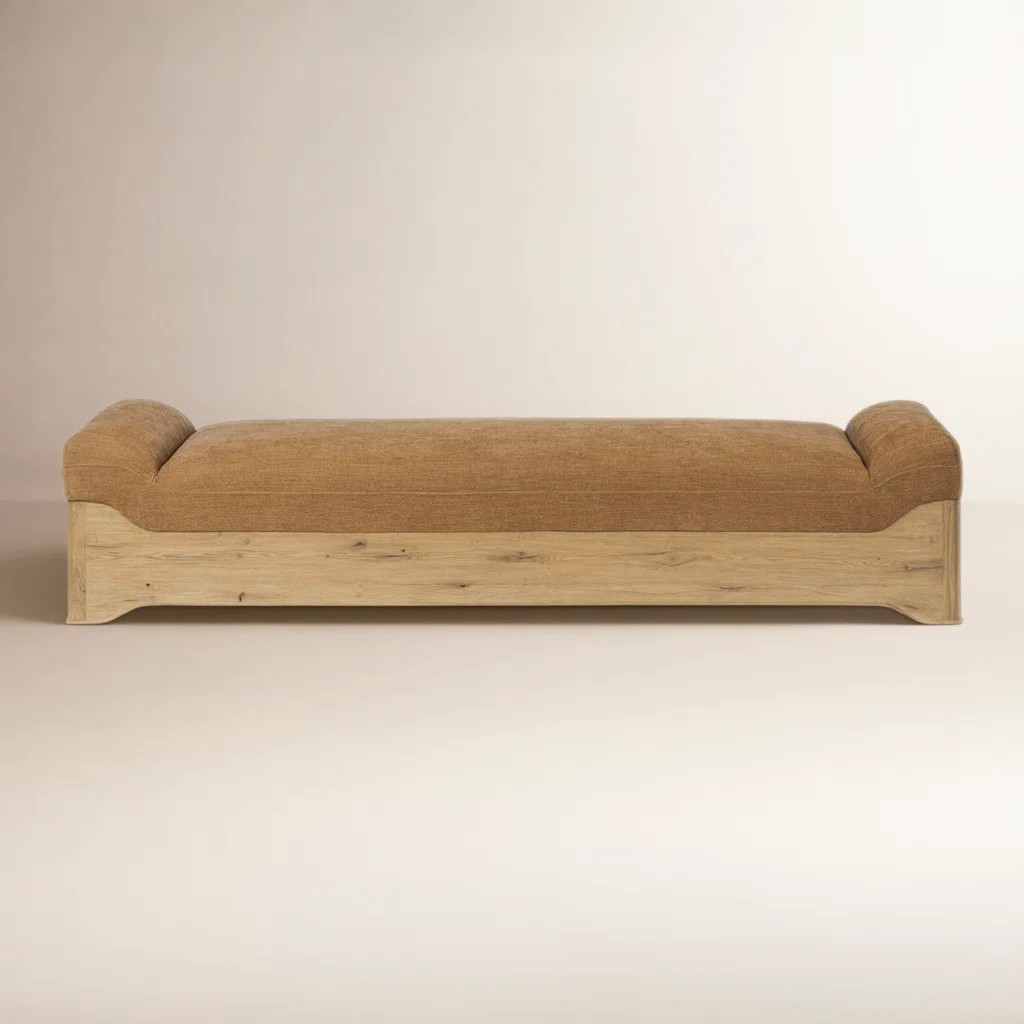 Mariano Oversized Wood Chaise Lounge | Joss & Main