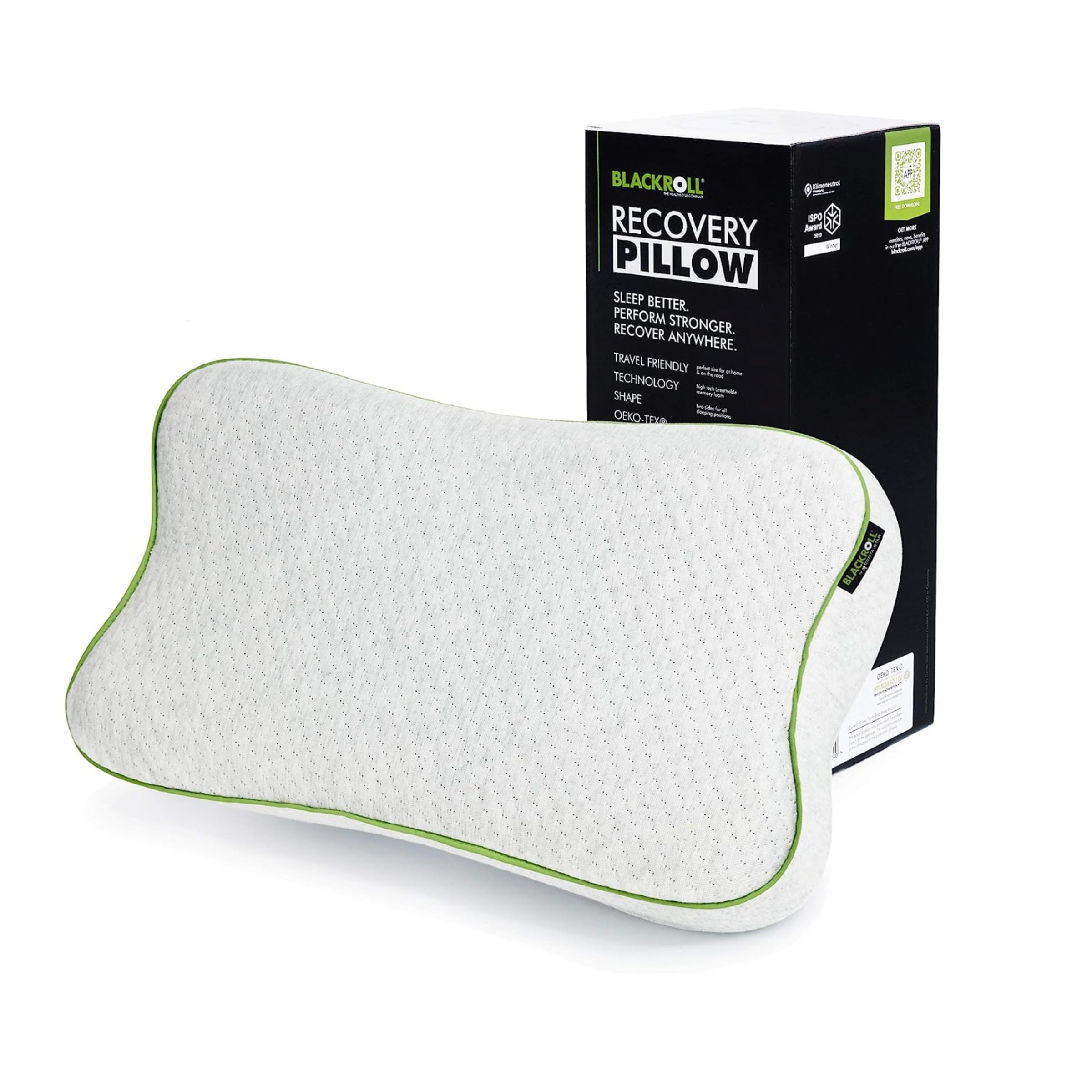 BLACKROLL® Recovery Pillow (50 x 30 cm), Kopfkissen für erholsamen Schlaf, ergonomisches Kissen... | Amazon (DE)