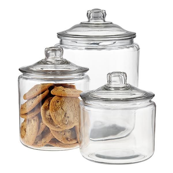 anchor 2 gal. Glass Canister Glass Lid | The Container Store