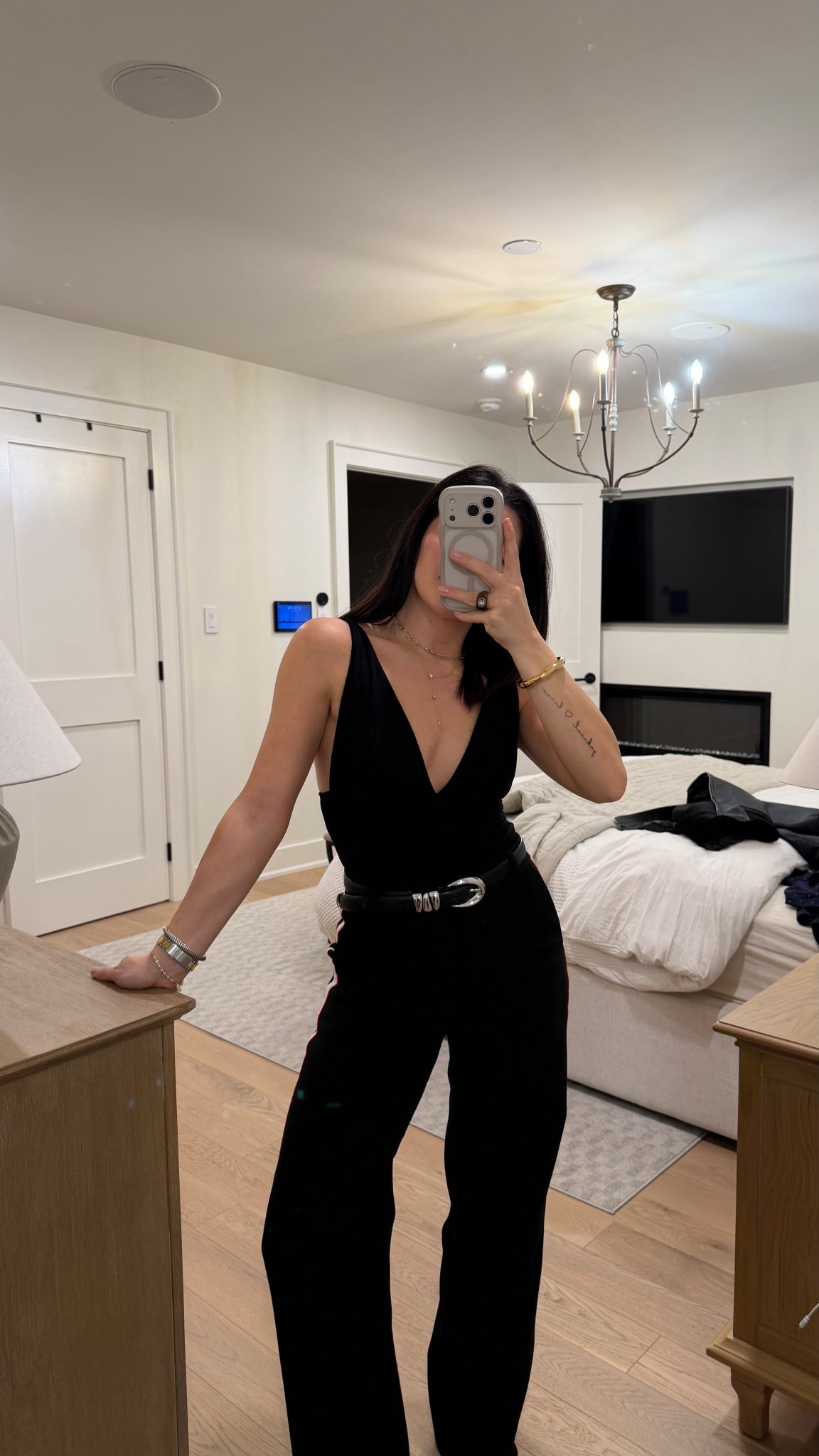 Loved this outfit tonight 
Pants - size 2 
Shirt - XS 
