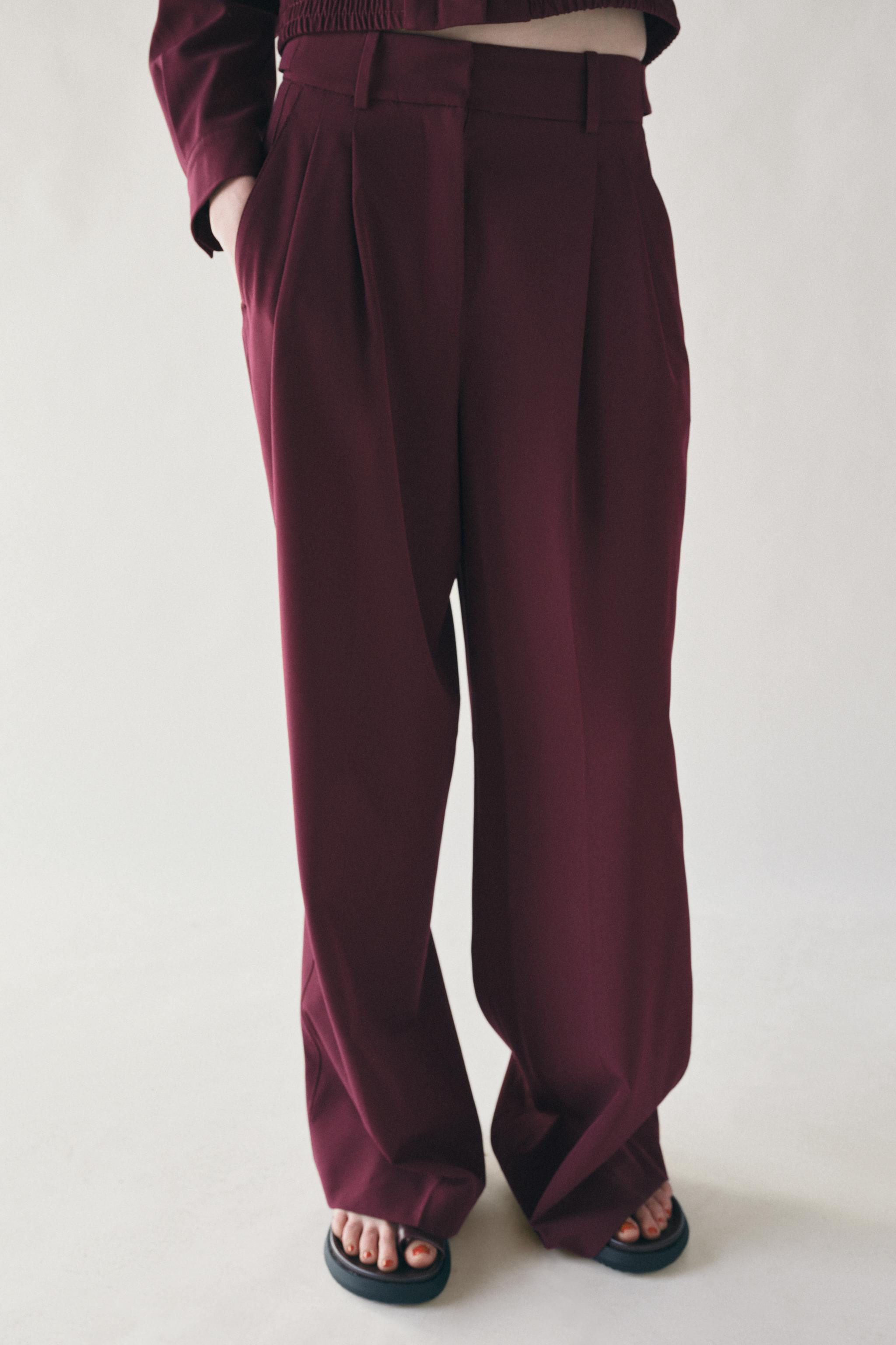 ZW COLLECTION DARTED TROUSERS | Zara UK