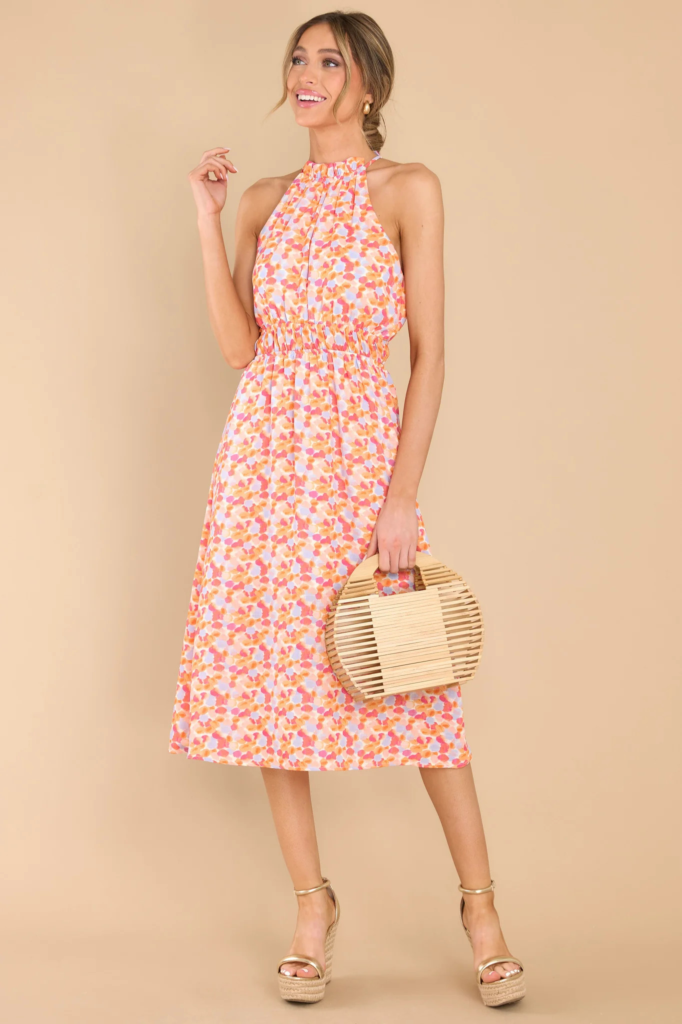 No Words Unspoken Pink Multi Maxi Dress | Red Dress 