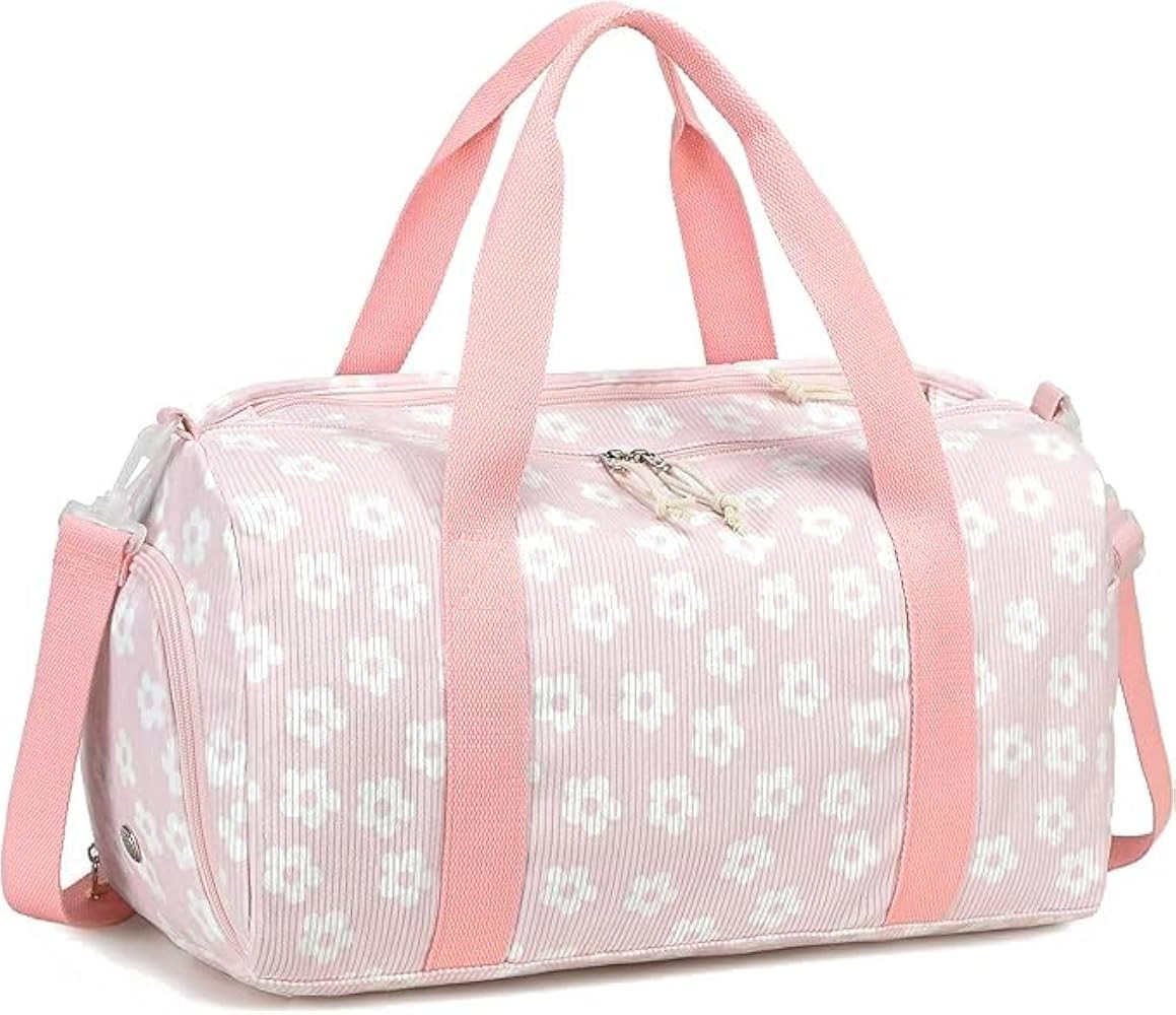 BLUBOON Duffle Bag Girls Kids Cute Gym Bag with Shoes Compartment & Wet Separation Waterproof Spo... | Amazon (US)