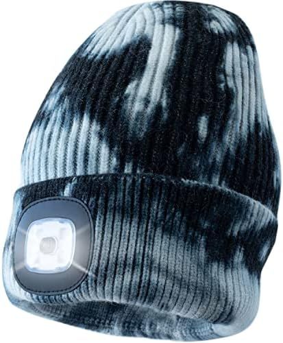 HEAD LIGHTZ Beanie with Light, Warm Knit Hat for Winter Safety, Unisex LED Hat Light Fits Most Me... | Amazon (US)