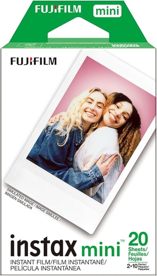 Fujifilm INSTAX Mini Instant Film 2 Pack = 20 Sheets (White) for Fujifilm Mini 8 & Mini 9 Cameras... | Amazon (US)
