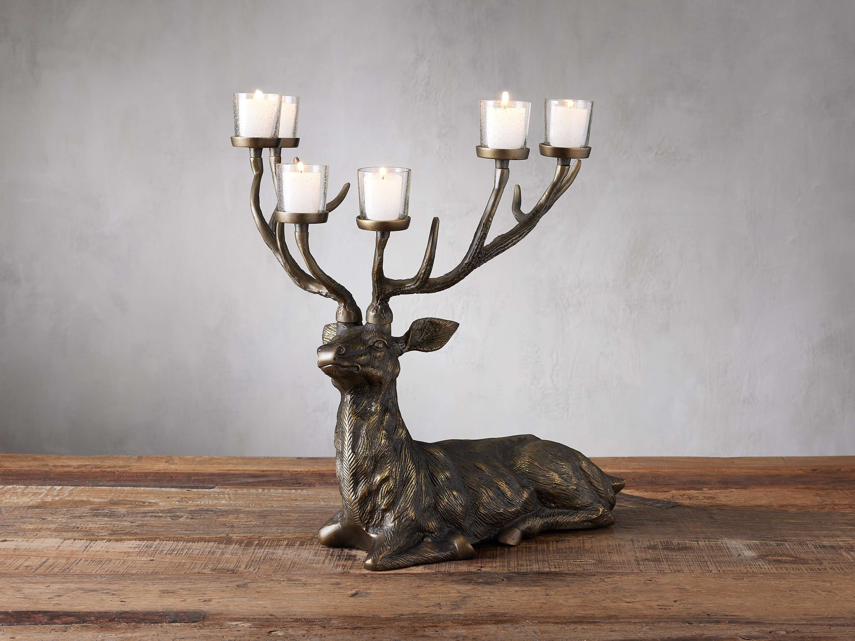 Stag Multiple Votive Holder | Arhaus