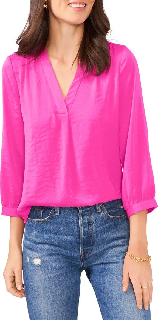 Vince Camuto Rumple Fabric Blouse | Nordstrom | Nordstrom