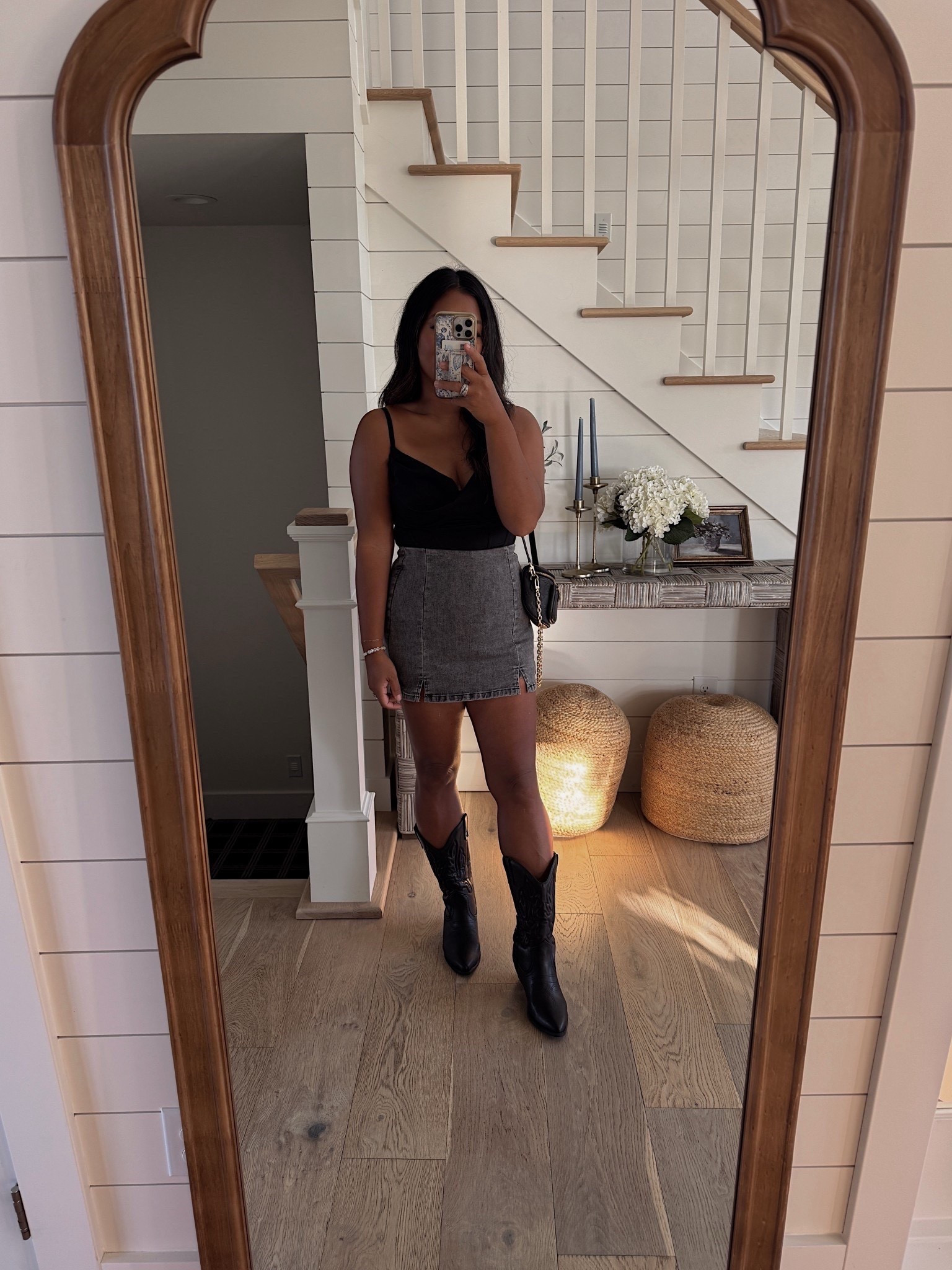 Amazon concert outfit - Louis Vuitton mini bumbag 