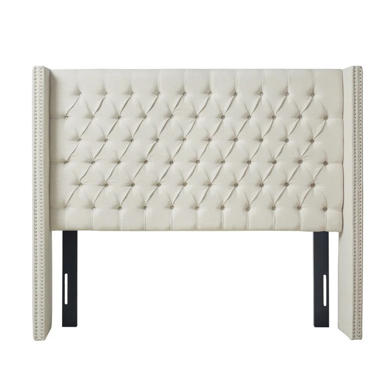 Tickhill Upholstered Wingback Button Tufted Headboard | Wayfair North America