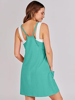 ANRABESS Women Athletic Dress Summer Tennis Workout Active Sports Mini Romper Dress Built in Shor... | Amazon (US)