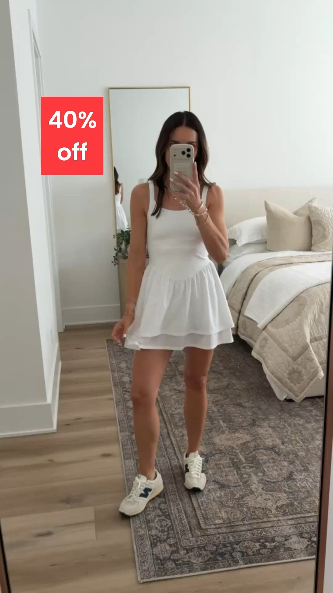 TARGET ACTIVEWEAR 40% off. I'm wearing size XS.

white summer dress, effortless summer style, vacation ready outfit, casual brunch look, feminine summer outfit, mini dress, summer fashion, casual chic, weekend style, vacation wear

#LTKSaleAlert #LTKActive #LTKOver40