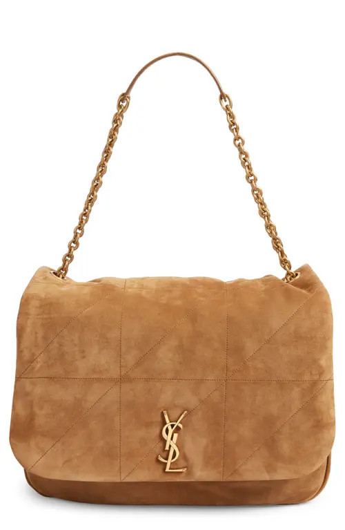 Saint Laurent Jamie 4.3 Patchwork Suede Shoulder Bag in Golden Leaf at Nordstrom | Nordstrom