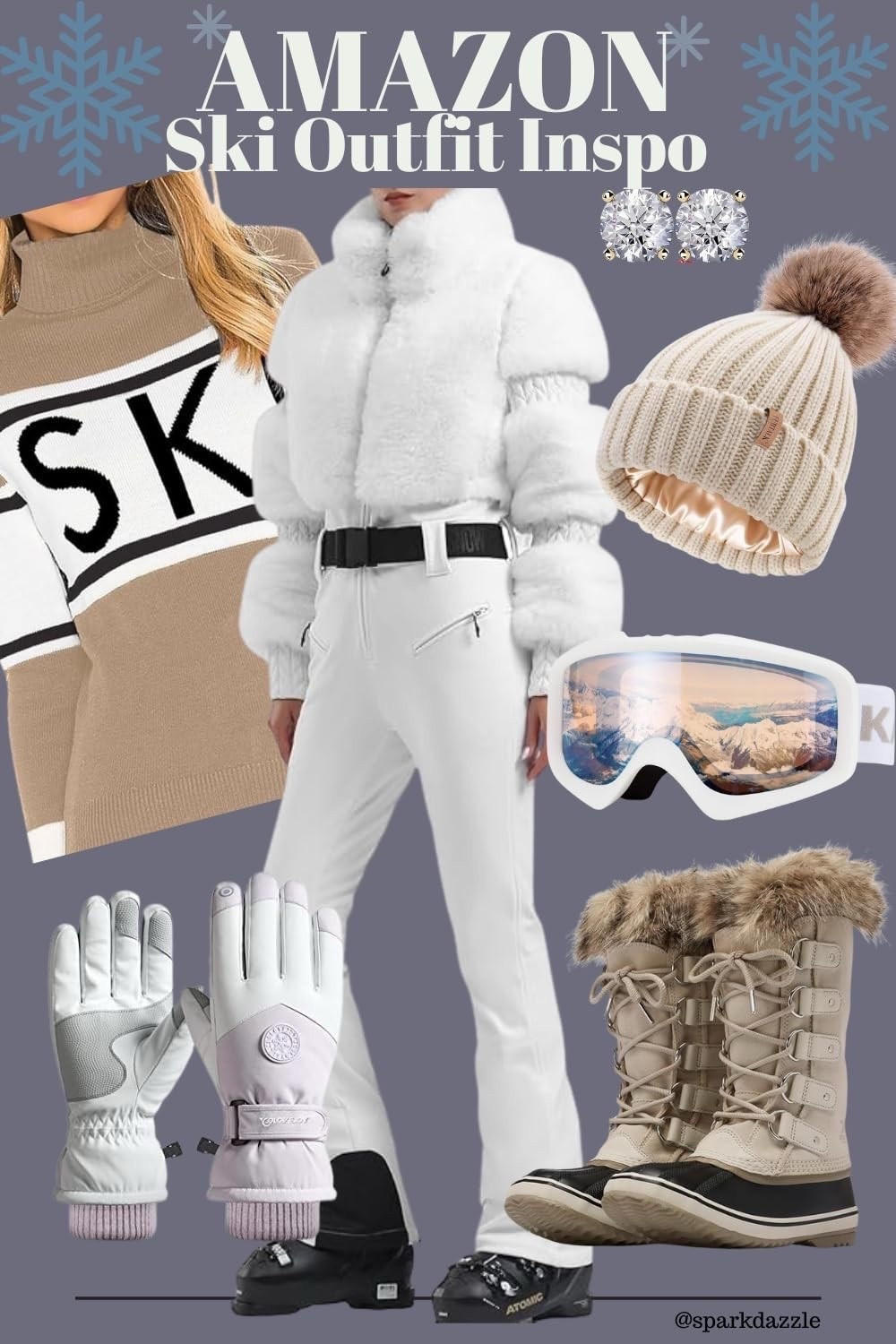 Hit the slopes in style with this chic Amazon ski outfit! From cozy sweaters and faux-fur jackets to waterproof boots and warm gloves, this look blends fashion and function perfectly. Stay warm, look stunning, and conquer the mountain (or the après-ski lounge) in head-turning winter style.



#AmazonFashion #SkiOutfitInspo #winteroutfit #skioutfit #skiwear #snowdaystyle #winterfashion #skiing #coldweatheroutfit #pinterestinspired #winteraesthetic #traveloutfit #skiresortstyle #LTKHoliday