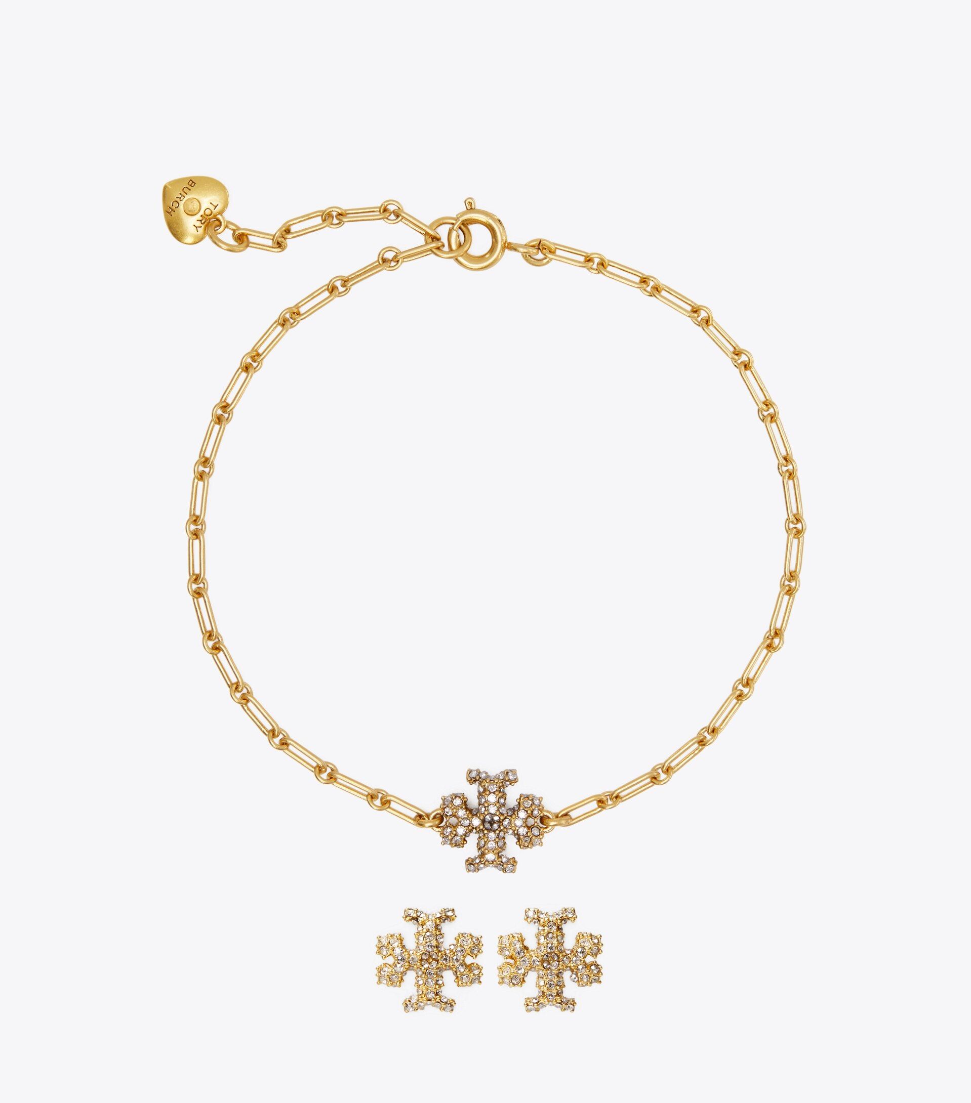 Roxanne Chain Bracelet And Stud Earring Set | Tory Burch (US)