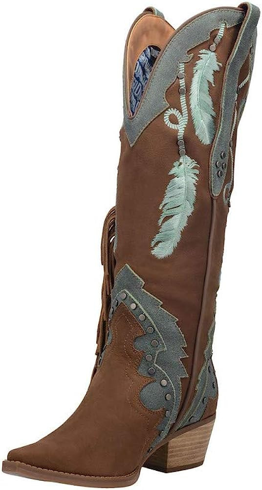 Dingo Womens Dream Catcher Boot Brown Western Boots Outfit Western Fashion Outfits Chic Style Amazon | Amazon (US)