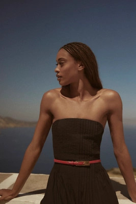 Skinny Square Buckle Belt | Anthropologie (US)