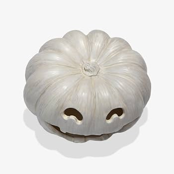 Luminara Perfectly Pale Jack-o'-Lantern Pumpkin Tealight Holder (10" x 6.75") Dry Brush Resin Hal... | Amazon (US)