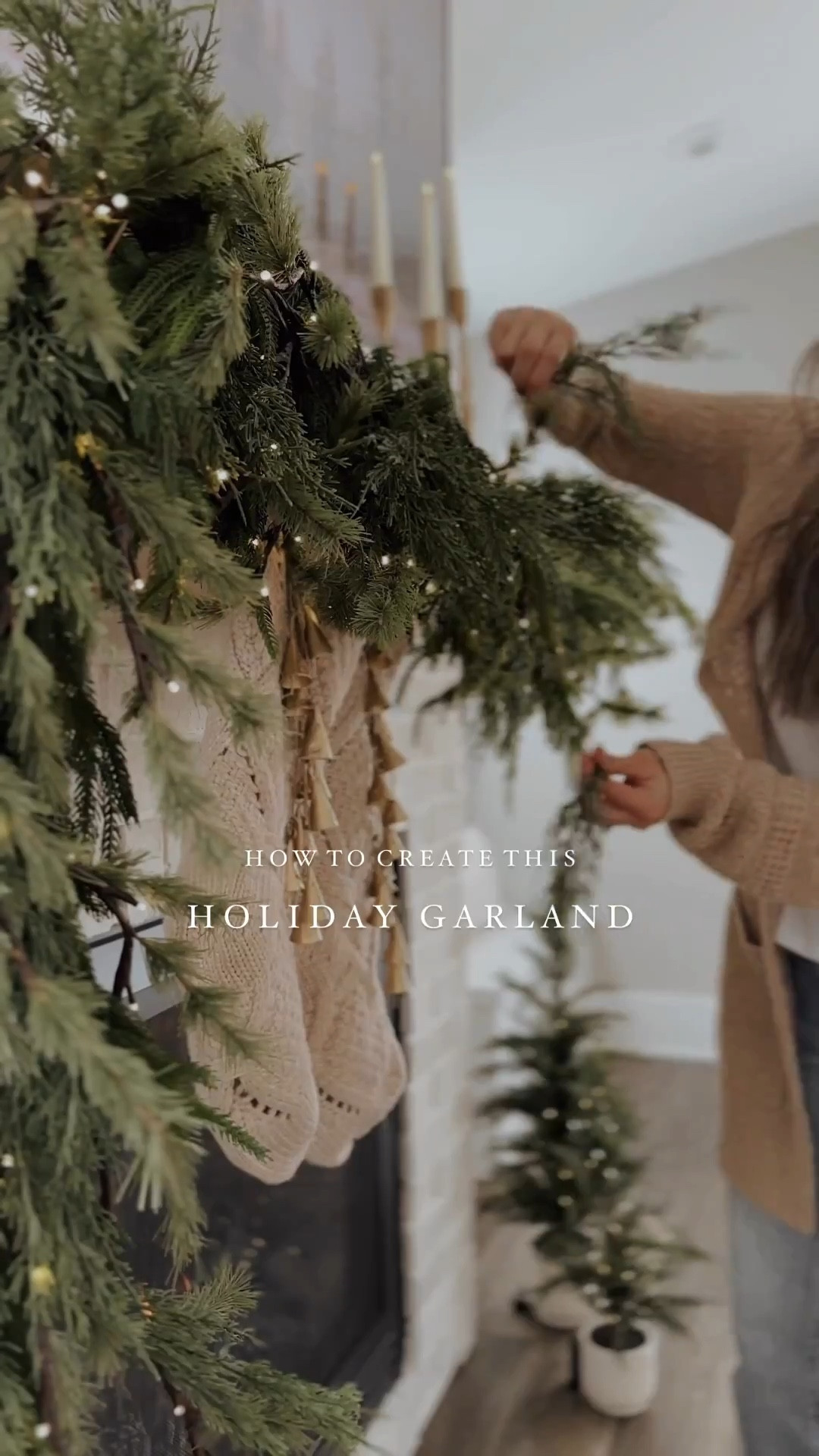 Lush, faux greenery that has a natural look & feel is our favorite style element this time of year. 🌿 Here is how to create this Holiday Garland ✨

#LTKSeasonal #LTKHome #LTKHoliday