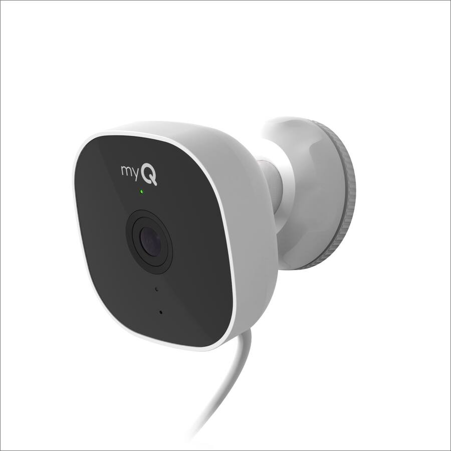 Chamberlain - myQ Smart Outdoor Home Security Camera - White | Best Buy U.S.