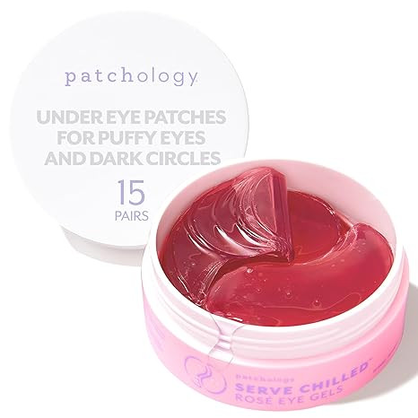 Patchology Serve Chilled Rosé Eye Gels - Eye Patches for Puffy eyes & Dark Circles, Gel Eye Patc... | Amazon (US)
