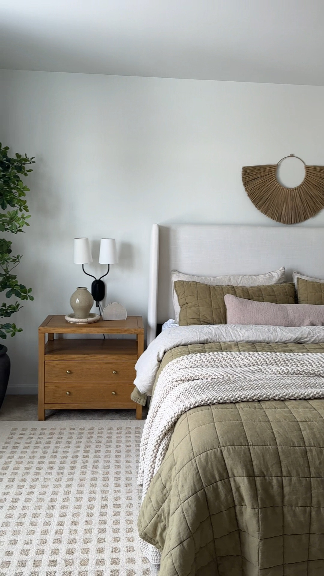 Primary bedroom sources! My seagrass wall hanging is from Hobby lobby but linked similar below!

Body pillow is in the color “taupe”. 

#LTKHome