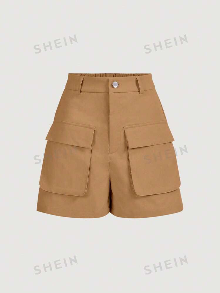 SHEIN MOD Flap Pocket Cargo Shorts | SHEIN