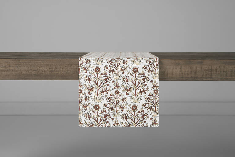Montecito Table Runner Sand/Multi | Urban Barn