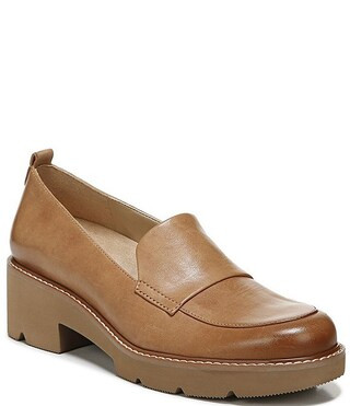 Naturalizer Darry Leather Lightweight Lug Sole Platform Loafers | Dillard's | Dillard's