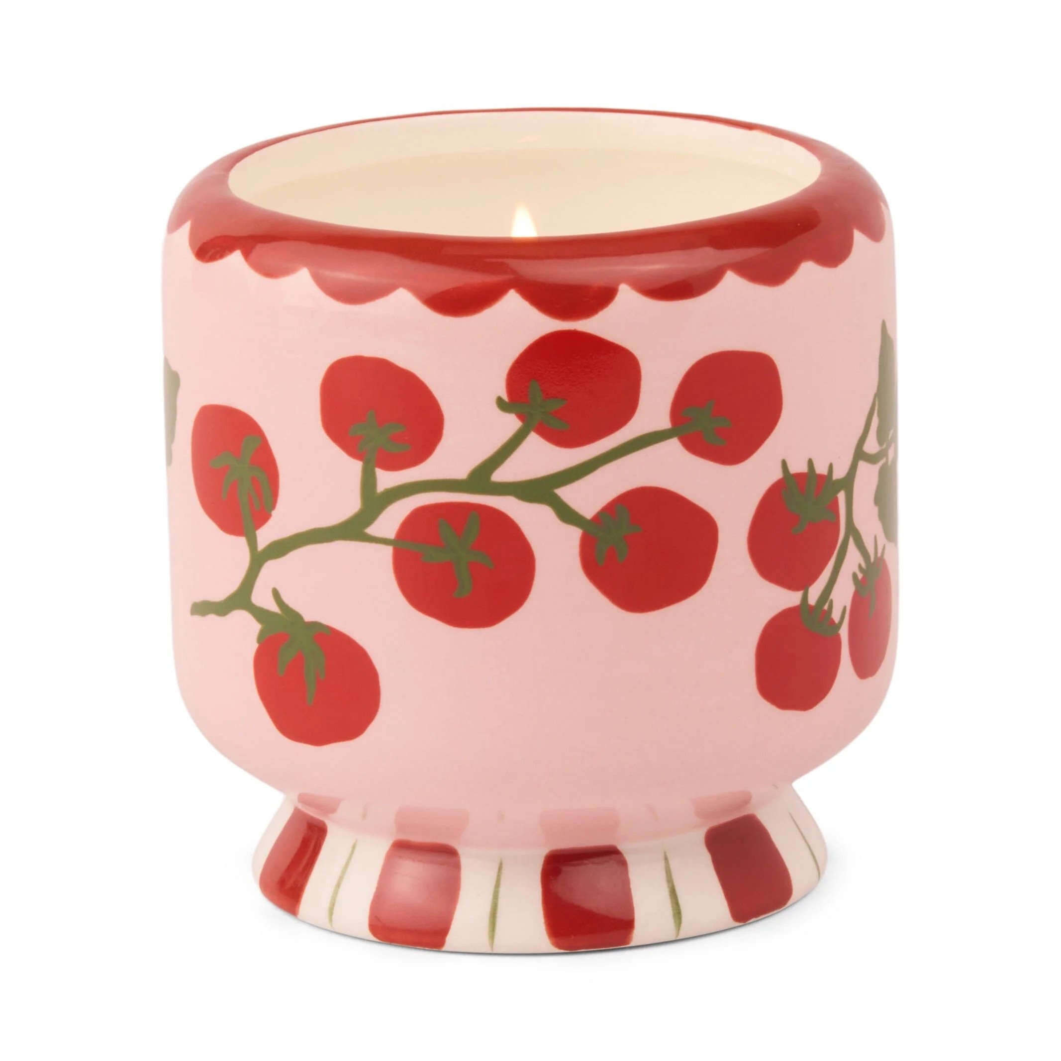 A Dopo 8 oz Handpainted "Tomato Vine" Ceramic | Paddywax