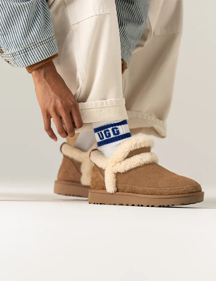 Classic Ultra Mini Spillseam Genuine Shearling Bootie (Women) | Nordstrom