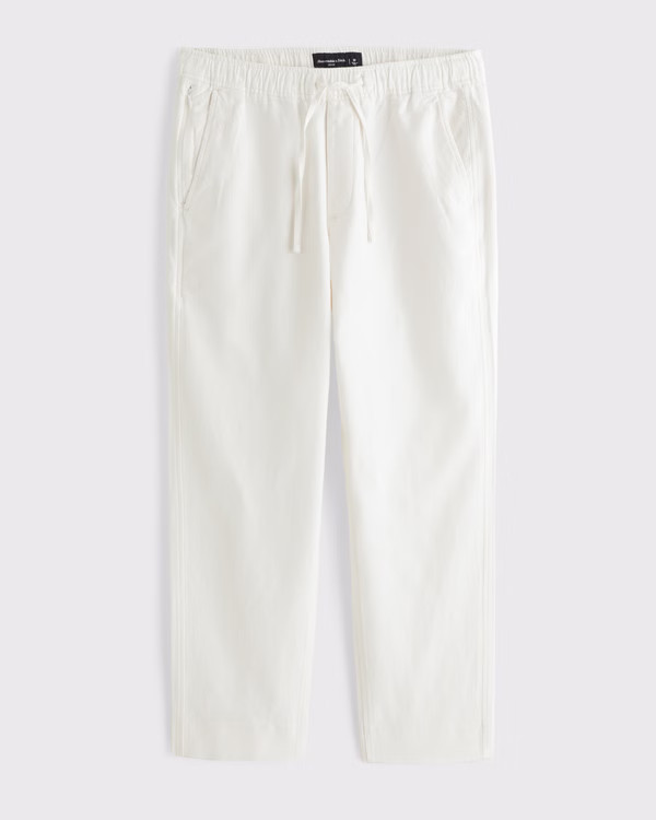 Loose Linen-Blend Pull-On Pant | Abercrombie & Fitch (US)