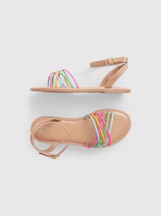 Kids Rainbow Strappy Sandals | Gap (US)