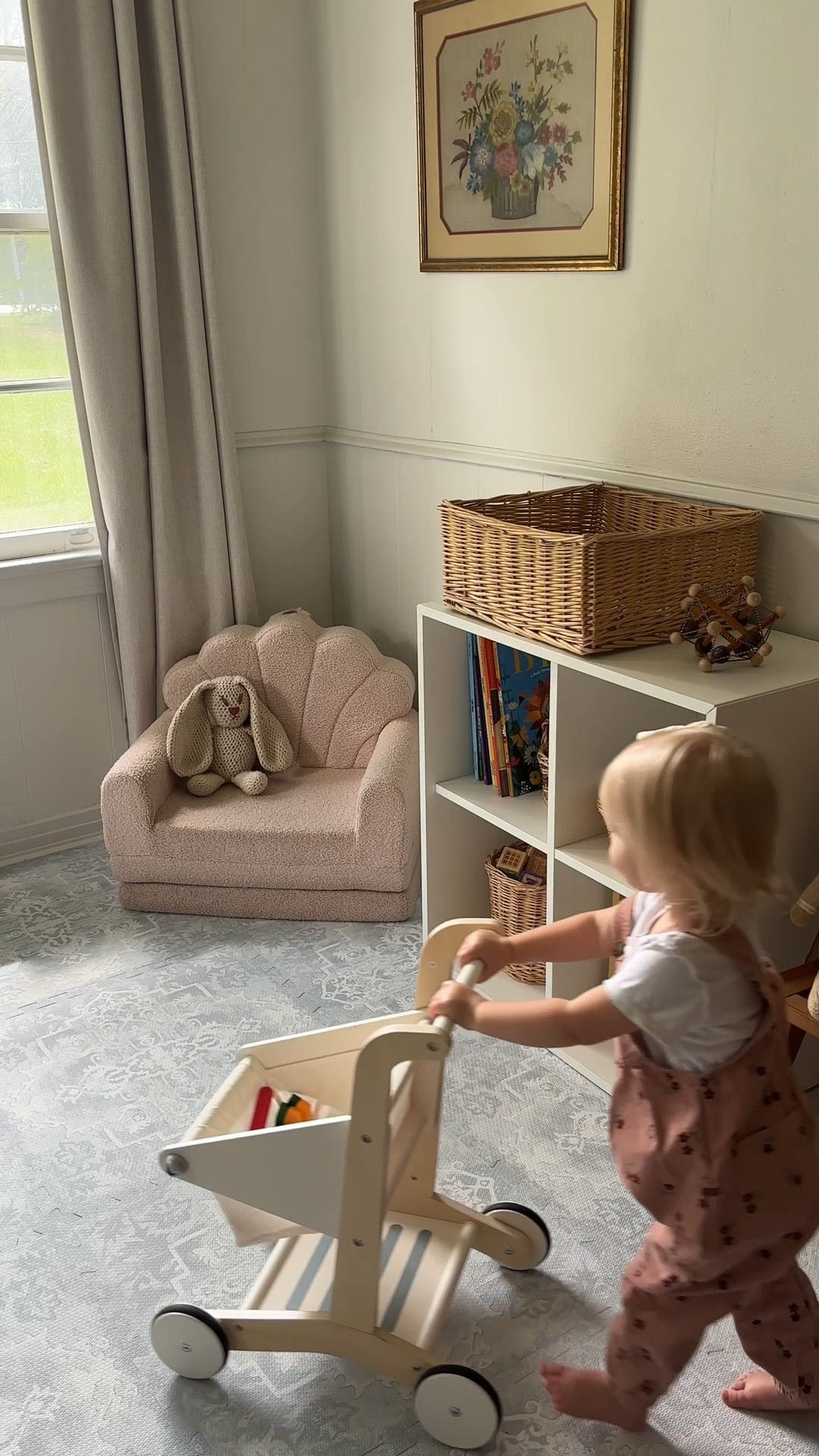 Our little play corner got an upgrade with this beautiful nontoxic playmat!