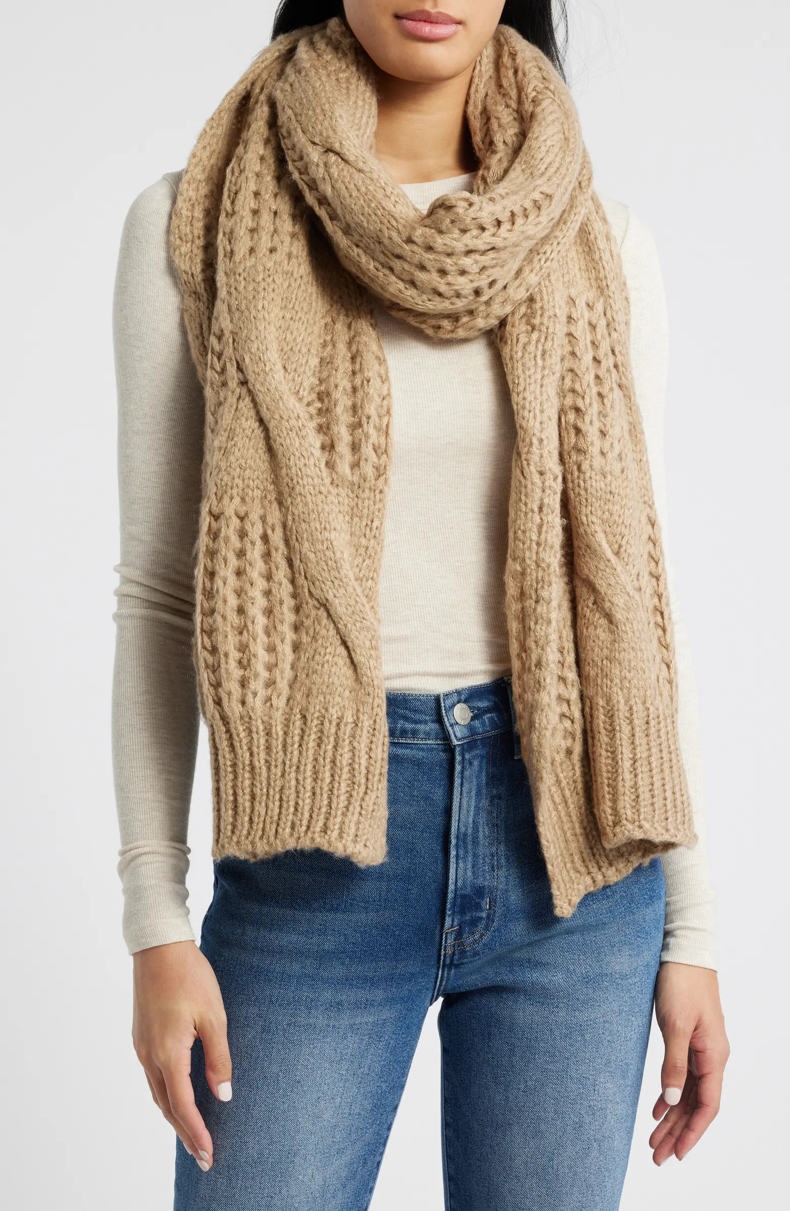 Tasha Cable Knit Scarf | Nordstrom | Nordstrom