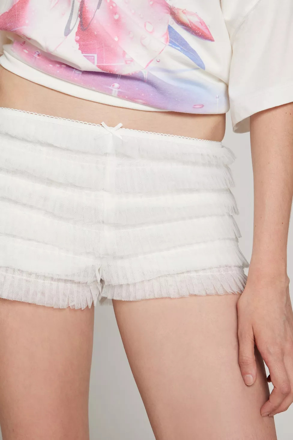 Kimchi Blue Alyx Ruffle Micro Bloomer | Urban Outfitters (US and RoW)