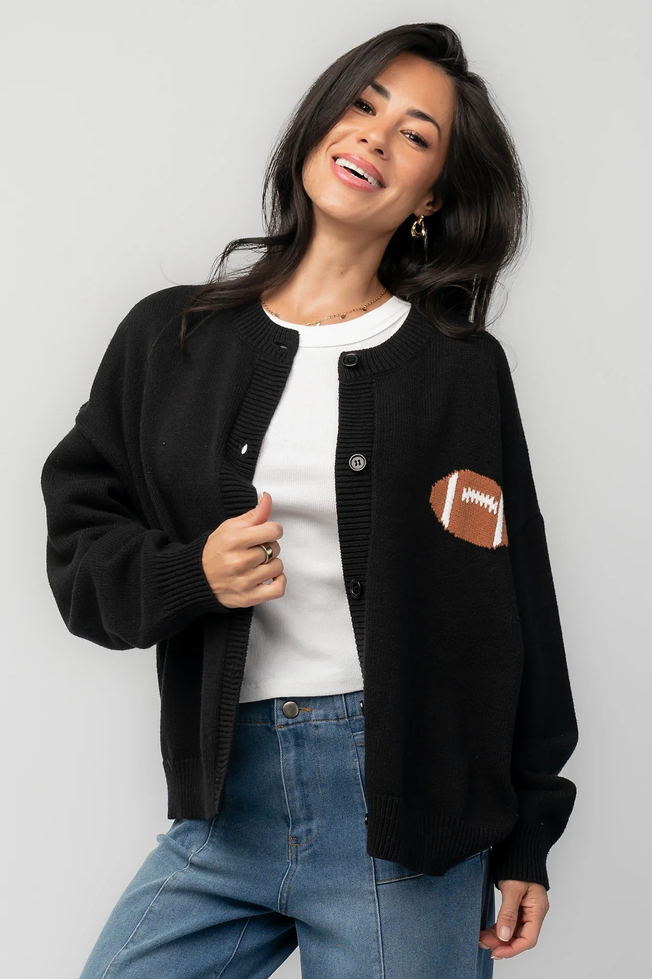 Game Day Cardigan | Black | Baltic Born
