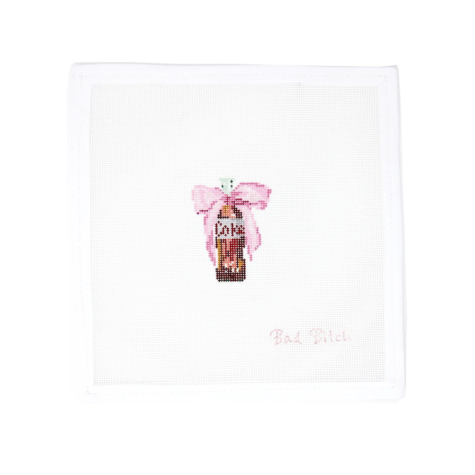Ultra Diet Mini Soda with Pink Bow - Exclusive | Greystone Needlepoint