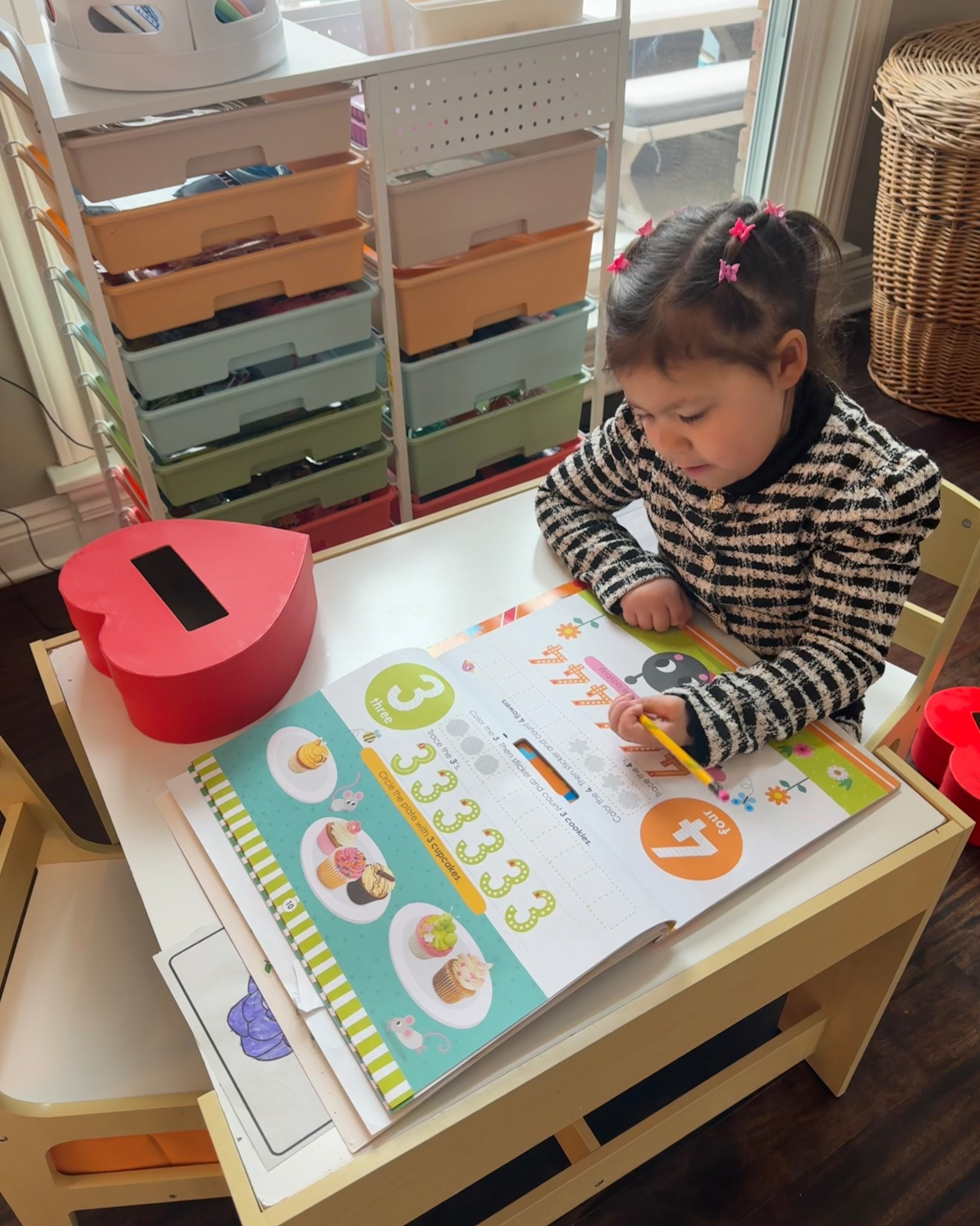 Craft cart. Craft table. Kindergarten craft table. SAHM life hacks. Toddler craft table. Art supplies organization. Craft organization ideas. 

#LTKmomlife #LTKKids