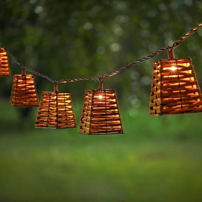 Outdoor-String-Lights-Waterproof, Boho String Lights for Patio, Garden, Porch, Balcony, Gazebo De... | Amazon (US)