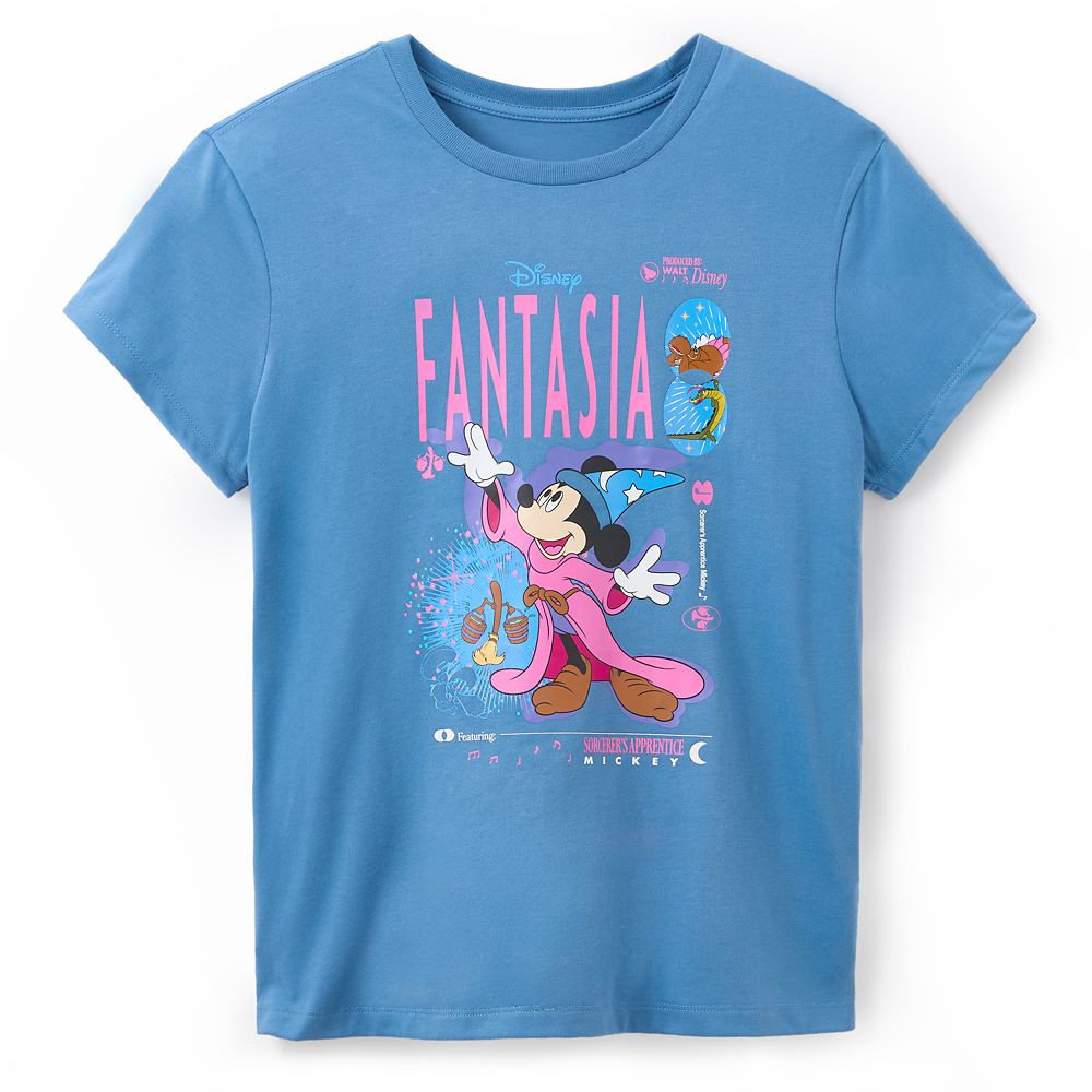 Sorcerer Mickey Mouse T-Shirt for Women – Fantasia 85th Anniversary | Disney Store