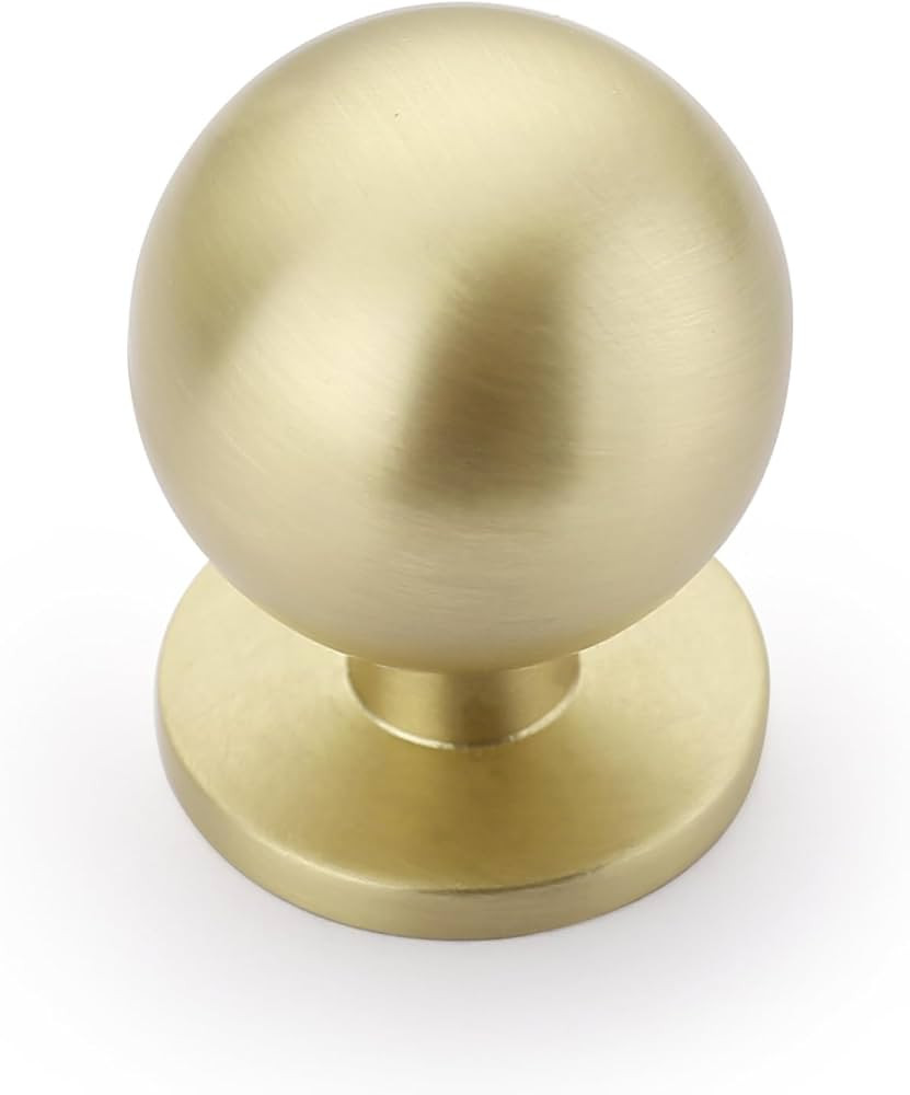 Asidrama 10 Pack Brushed Brass Kitchen Cabinet Knobs, Cabinet Knobs Kitchen Cabinet Hardware for ... | Amazon (US)