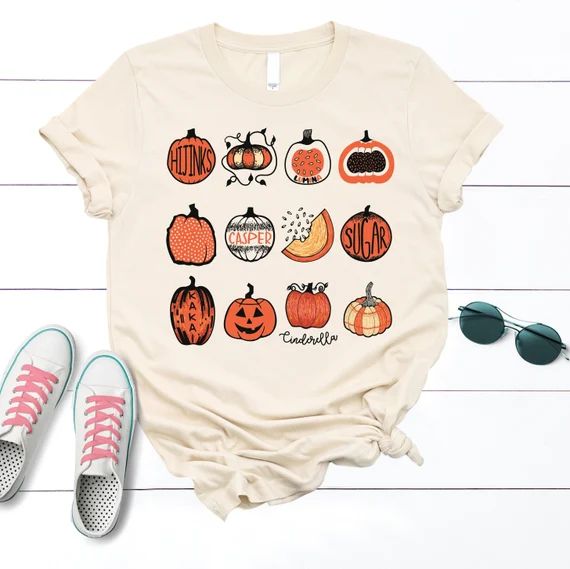 Pumpkin T-Shirt Halloween Shirt Cute Pumpkin Shirt | Etsy | Etsy (US)