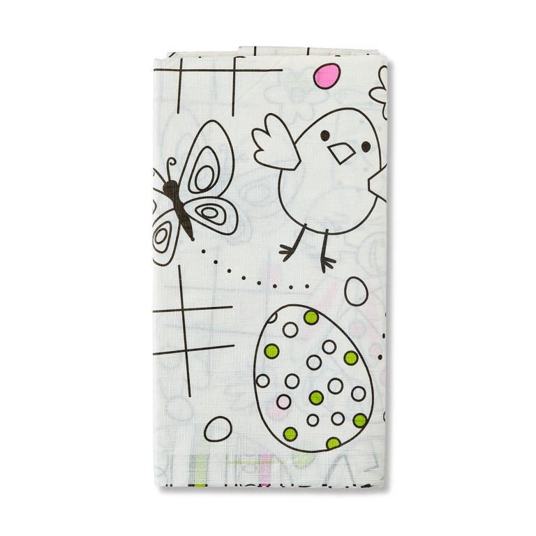 Easter Multicolor Activity Paper Table Cover, 54 in x 84 in, by Way To Celebrate | Walmart (US)