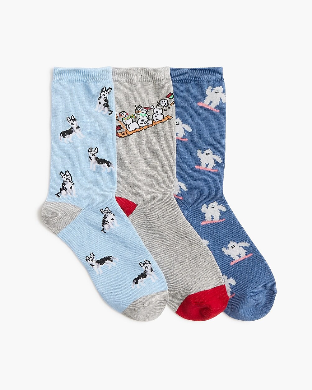 Boys' sledding socks three-pack | J.Crew Factory