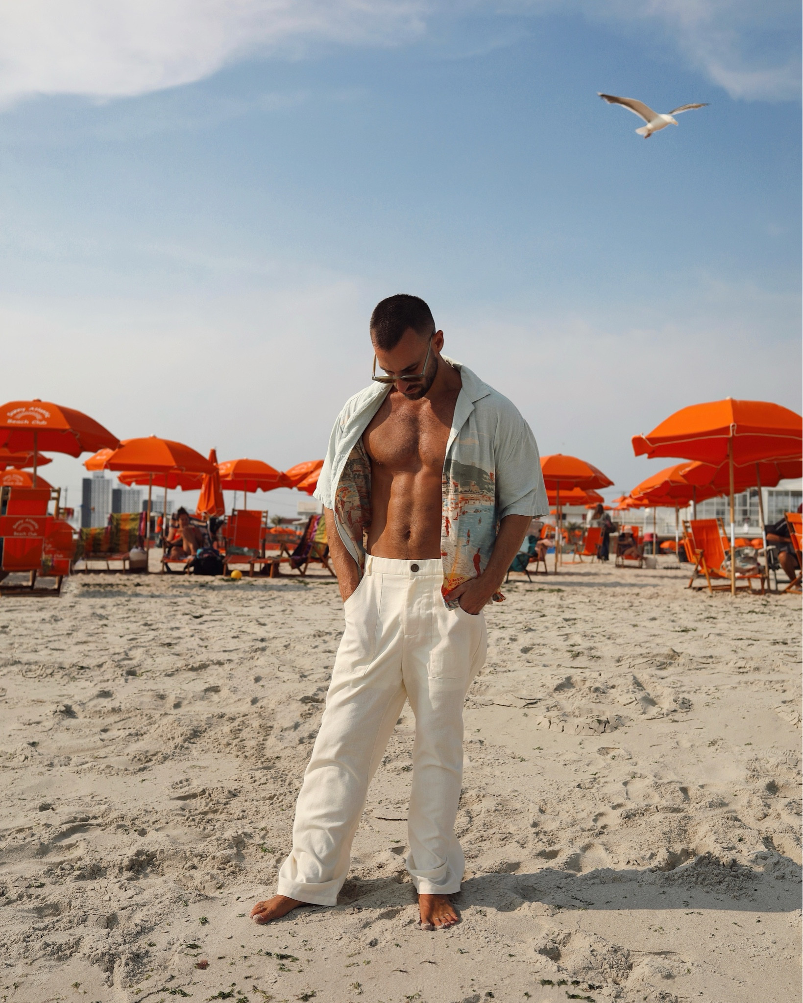 Soaking in every drop of summer🧡 wearing @abercrombie camp collar palm tree shirt 

#LTKStyleTip #LTKxAF #LTKMens