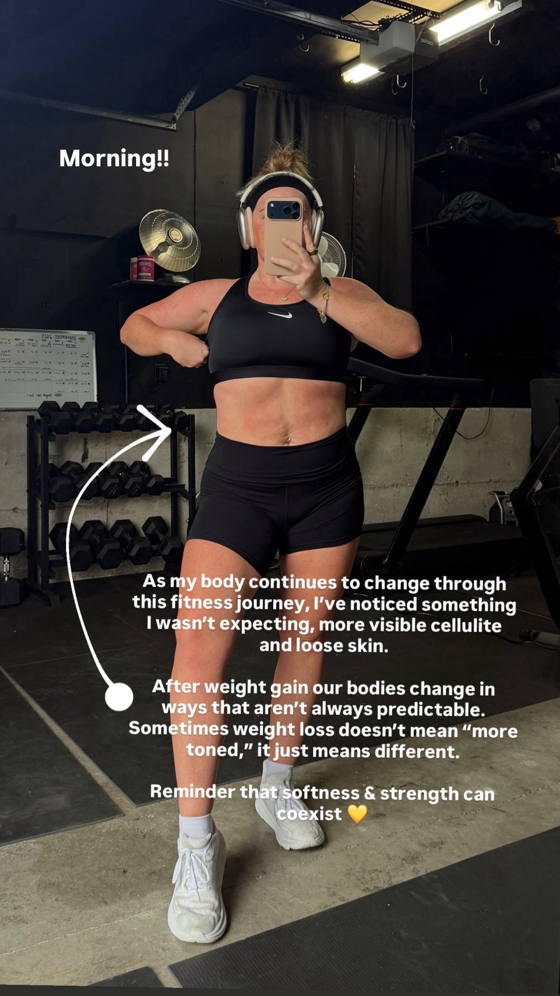 Midsize Gym Outfit of the day 🖤💪🏻 Size 10/12 | large | 5’4"