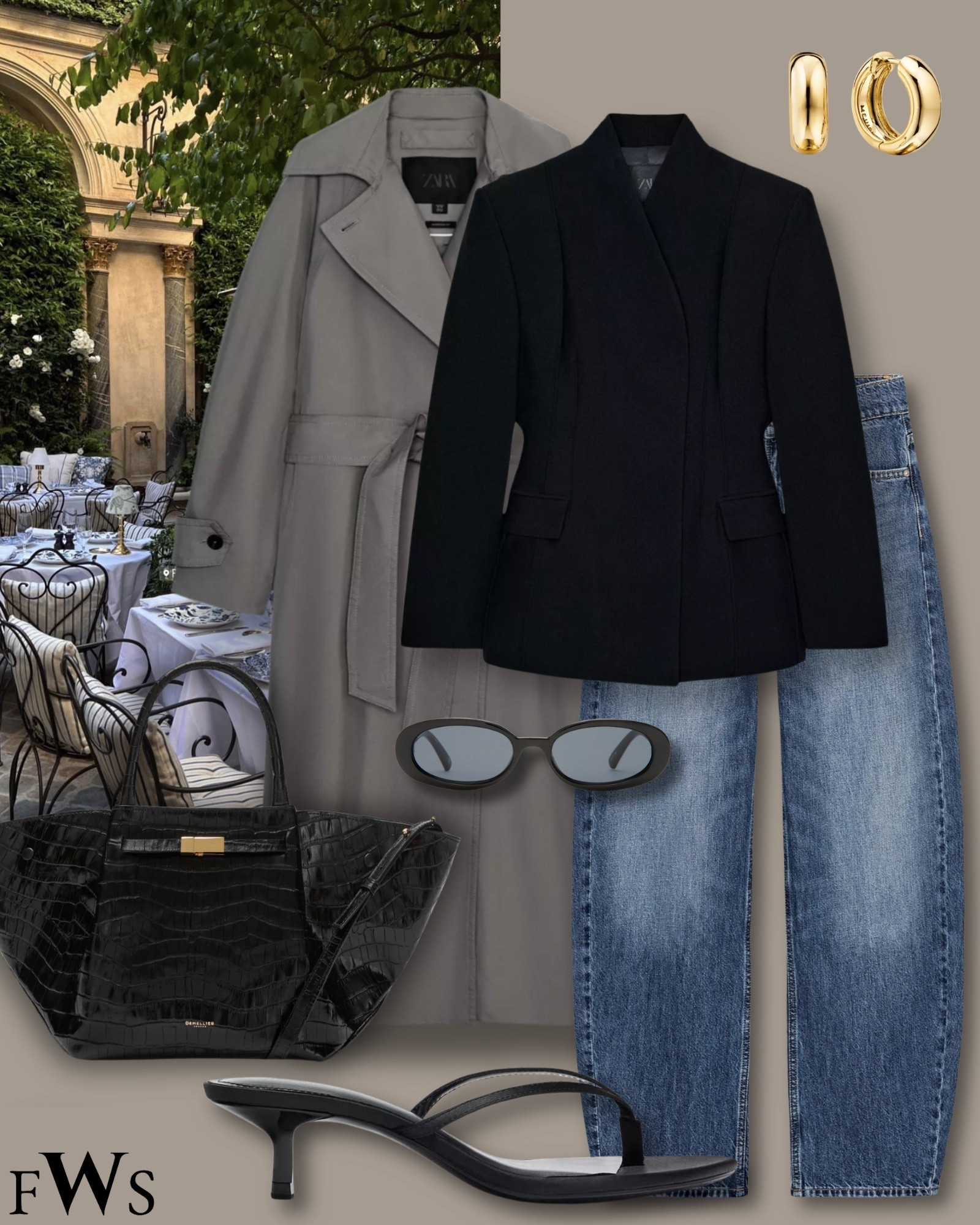 Long trench styling 🖤

#LTKjeans #LTKspring #LTKworkwear